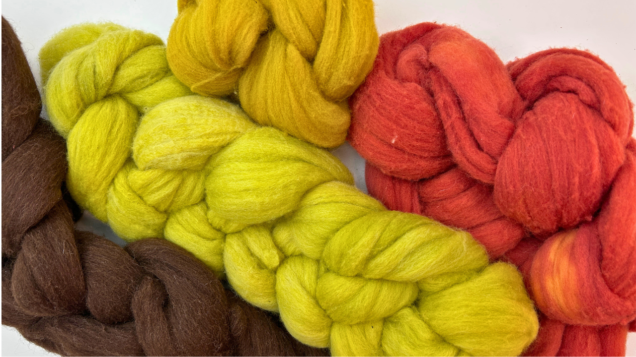 Fibras teñidas para el jersey Harvest Flower