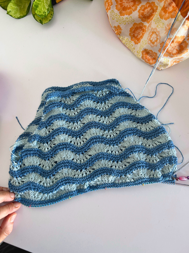 Jean Top: Proceso de tejer la camiseta
